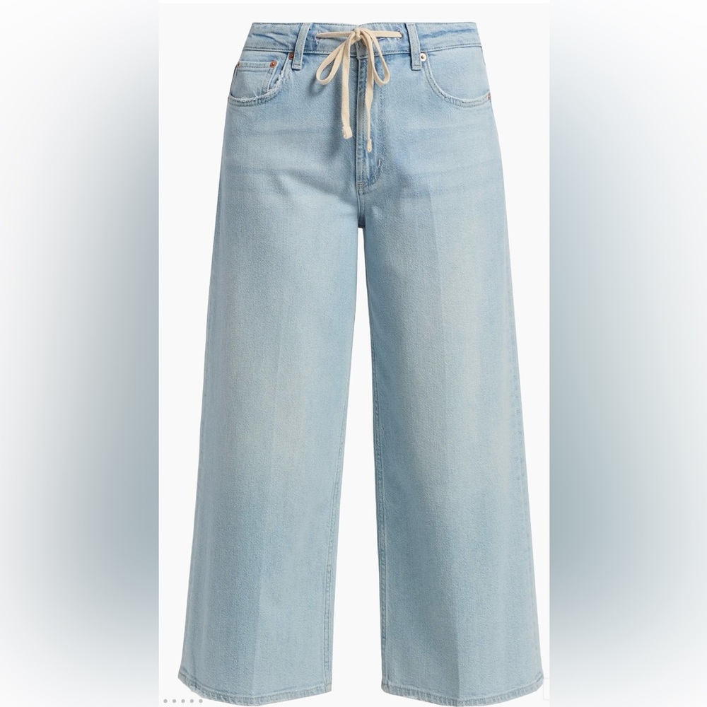 NEW Rails Angelino crop scuba Wide Leg Jean womens 27x26 Light Wash MSRP $198